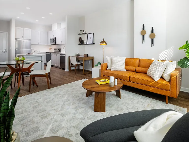 Design Collection II Living room with hard surface flooring throughout (Representative photo)