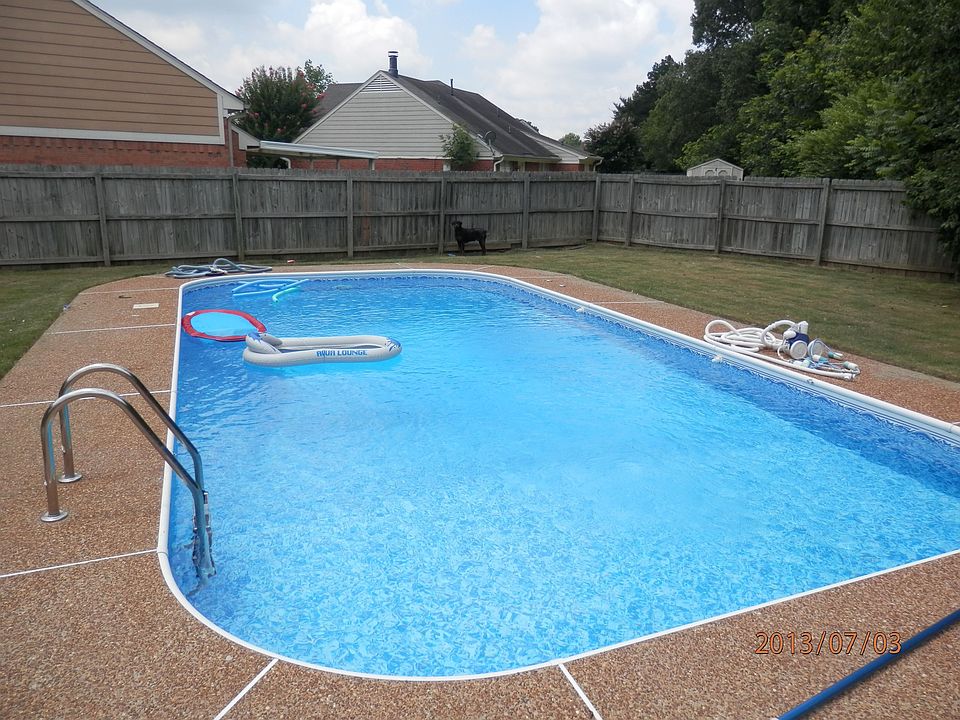 8 foot deep salt water pool. 3 years old.
