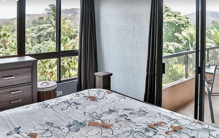 Lush view from the bedroom