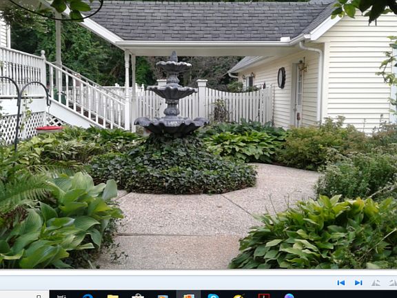 Garden between House
And
Garage
