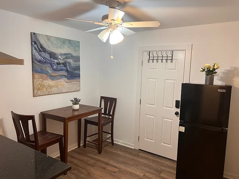Private entrance into kitchen