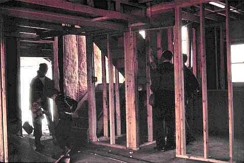Inside Of House Under Construction March 1969