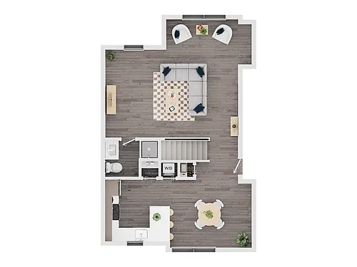 Floor plan 5 Bedroom, 4 Bath Townhome