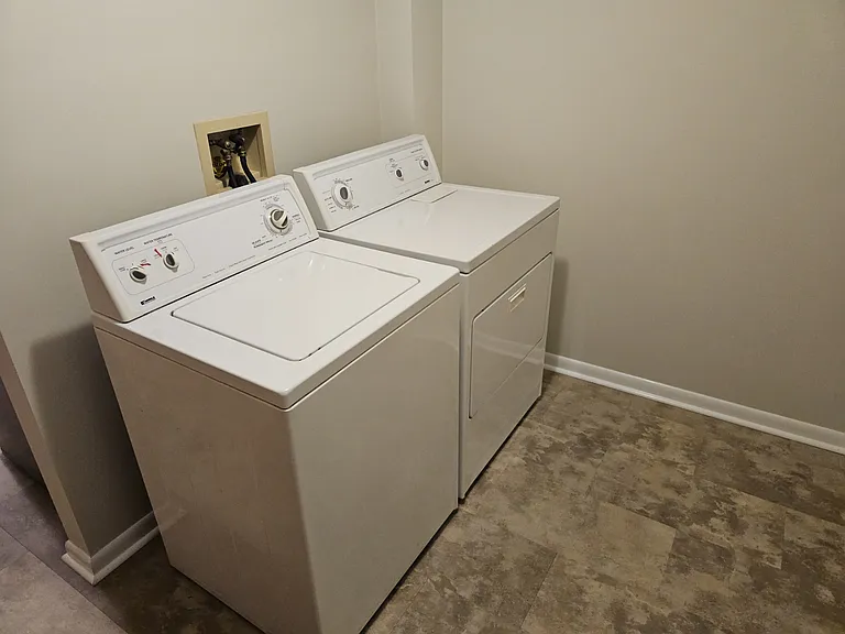 Provided washer and dryer.