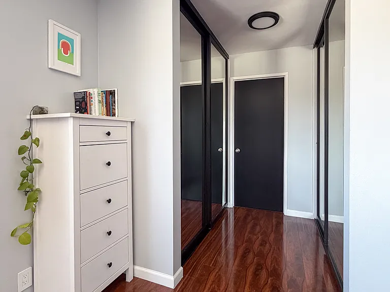 Mirrored closets and ample storage