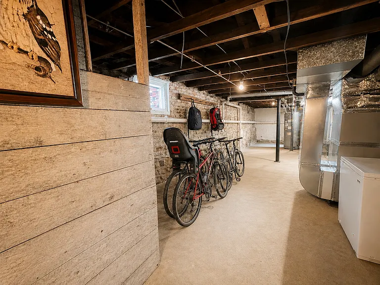 Private basement with bulk head