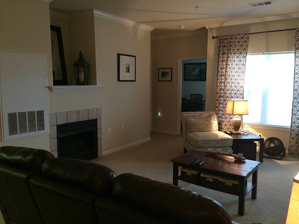 Fireplace and living room