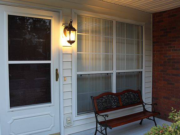 Cozy evening porch