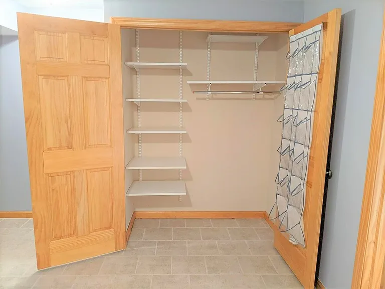 Large Master Bedroom Closet with adjustable shelves