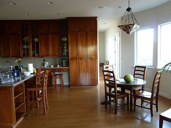 Dining in kitchen, View