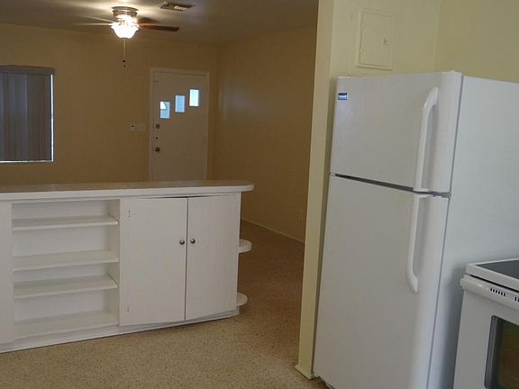 View from kitchen to living room