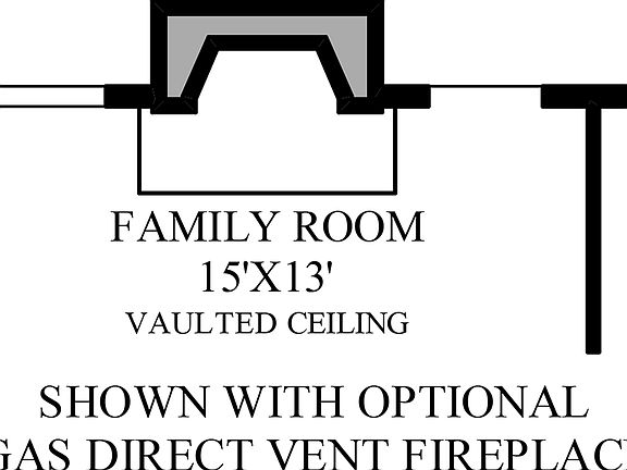 Optional Gas Direct Vent Fireplace