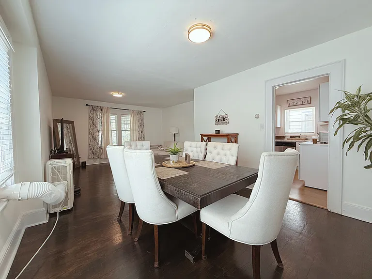 Spacious dining room