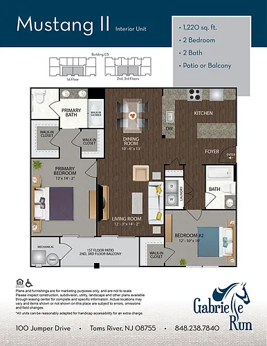 Floor plan Mustang II