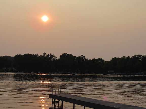 West sunset view