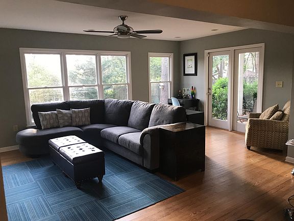 Sunlit family room