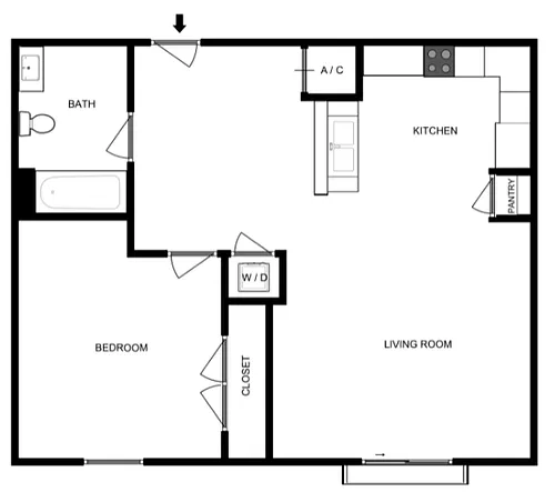 Floor plan 1B