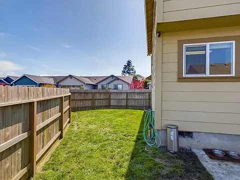 Backyard side view