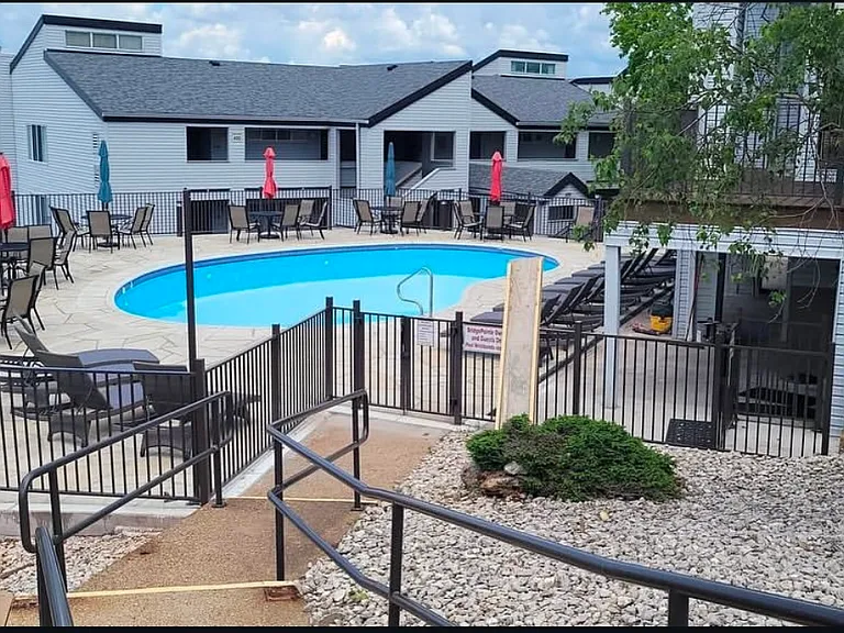 Seasonal pool is both relaxing and beautiful!
