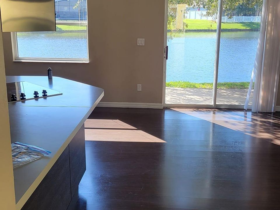 Kitchen, living, dining room area