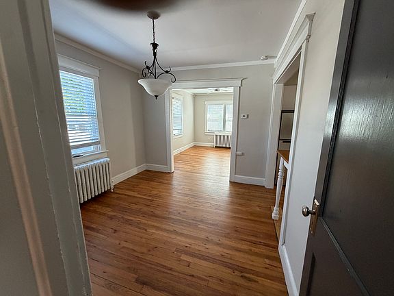 View from dining area into living room.