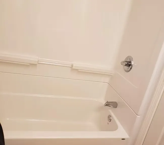 Bathroom with tub.