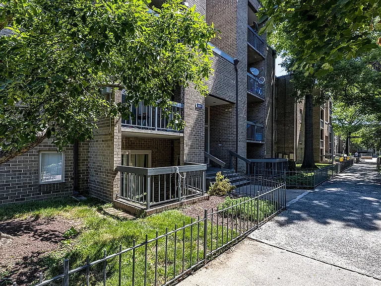 Private balconies at Pentacle Apartments