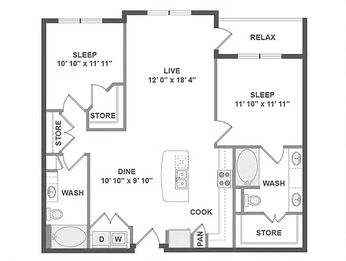 Floor plan B2