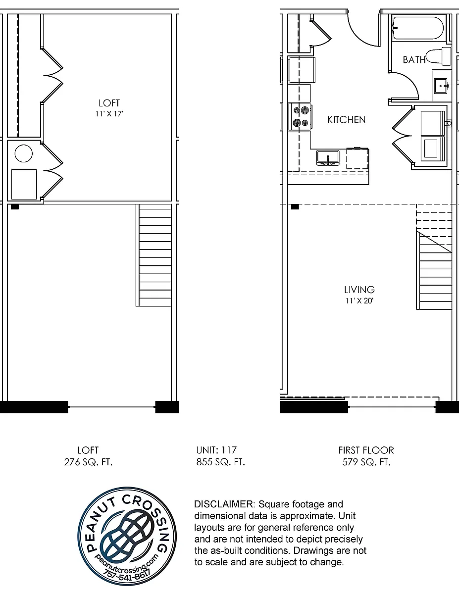 Floor plan One Bedroom 117