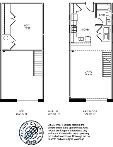 Floor plan One Bedroom 117