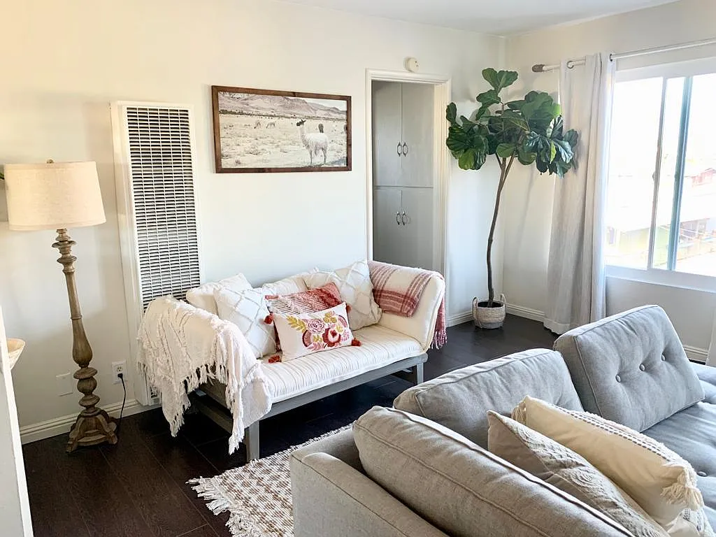 Living Room - Angle 2 - 1329 E 1st St #41