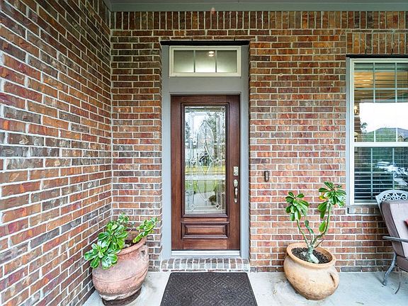 Leaded glass front door