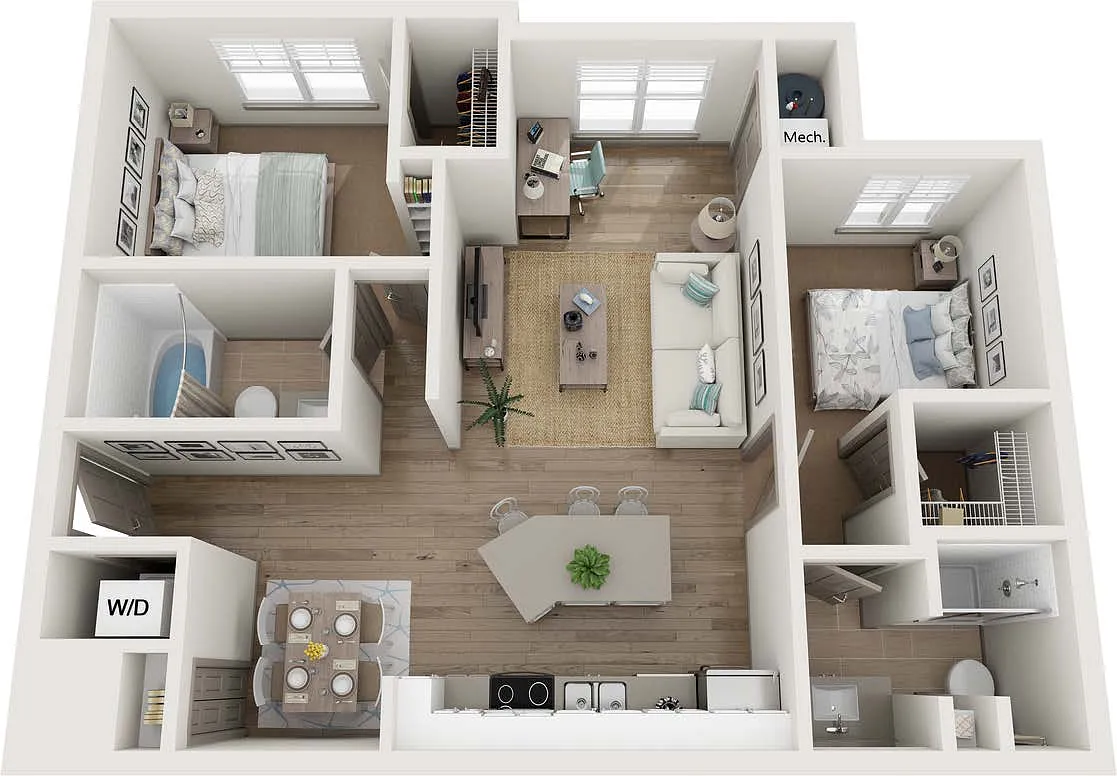 Floor plan B1 Den