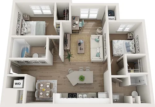 Floor plan B1 Den