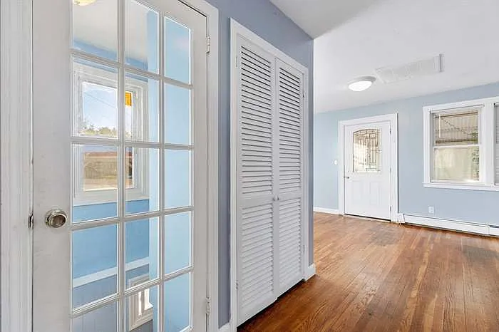 view from dining room towards living room