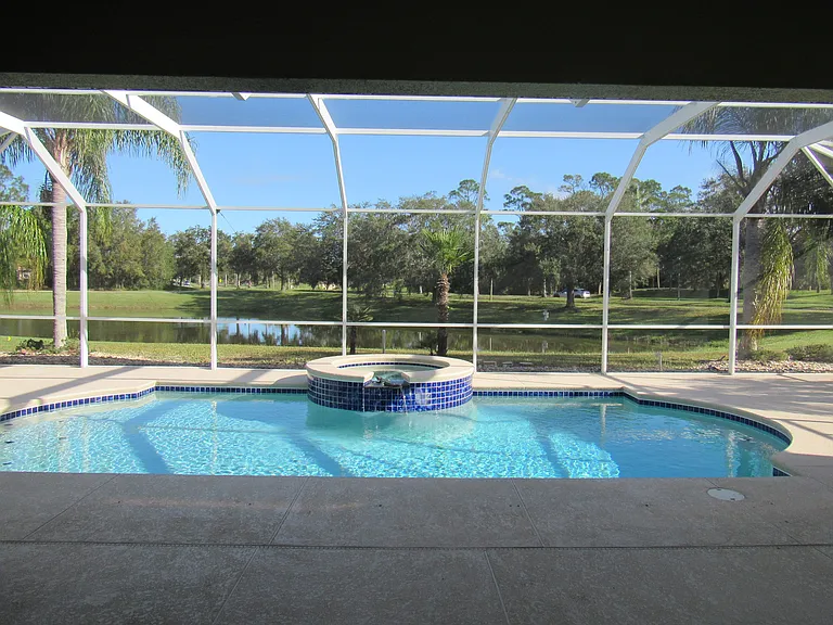 Lakefront pool