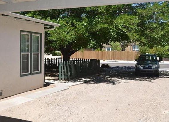 view from side door to street