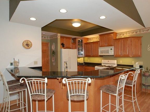 Kitchen with granite countertops