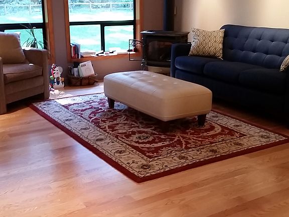 Living Room with Gas Stove