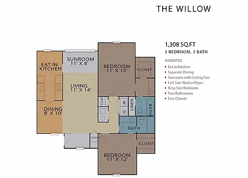 Floor plan The Willow
