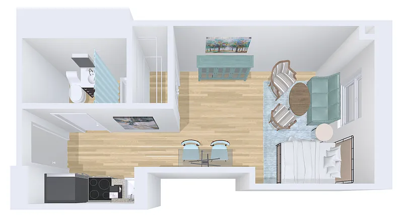 Floor plan studio 36