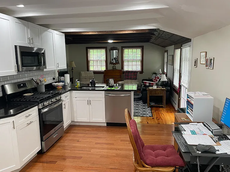 New kitchen with granite, stainless appliances and new cabinets