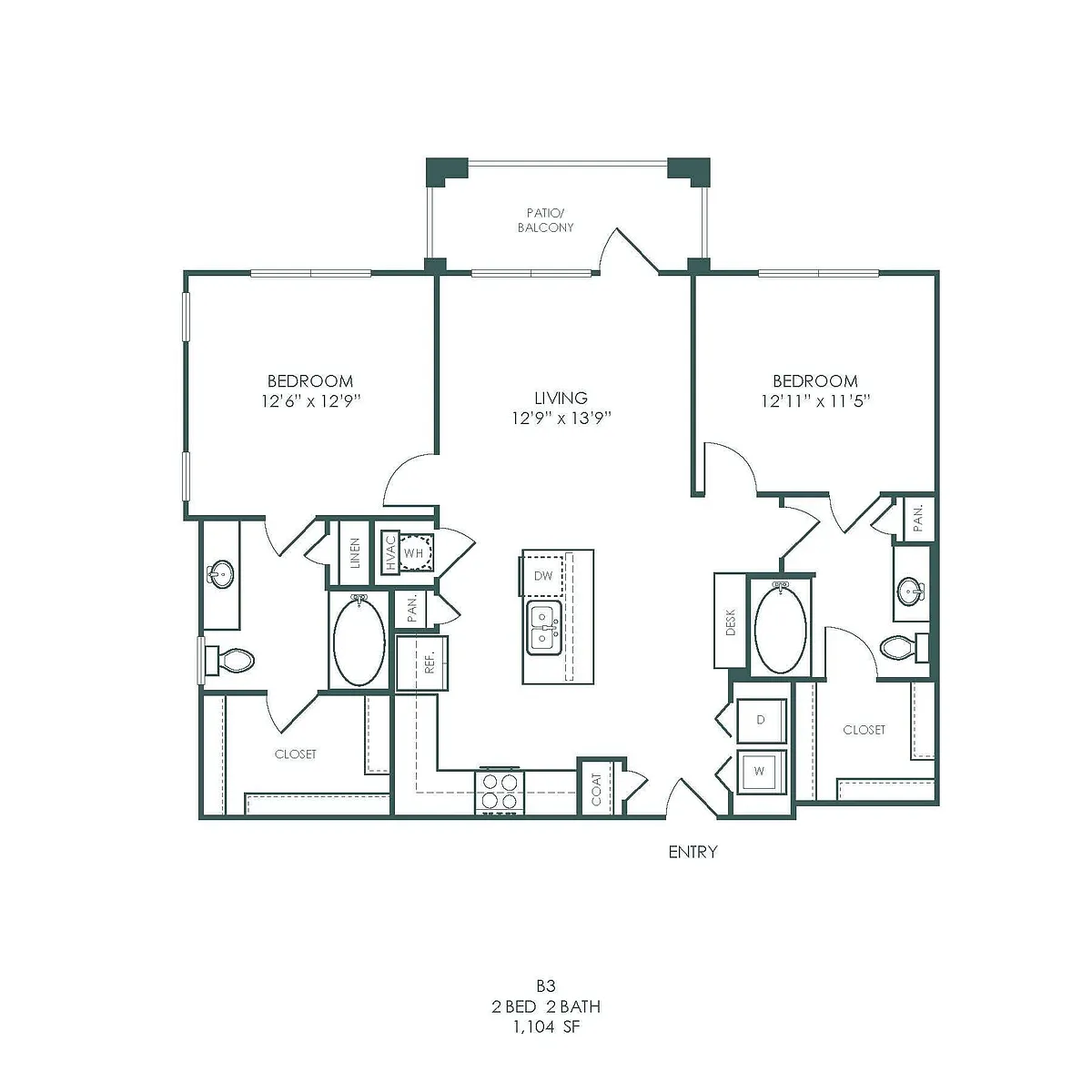 Floor plan B3- Attainable