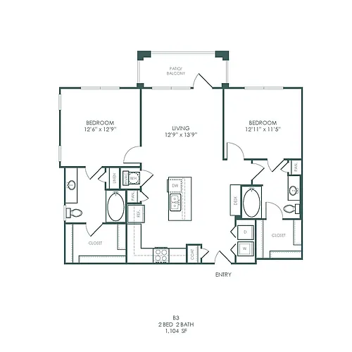 Floor plan B3- Attainable