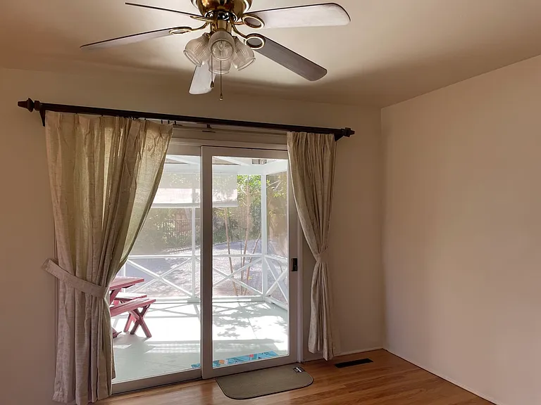 Dining area with access to covered patio
