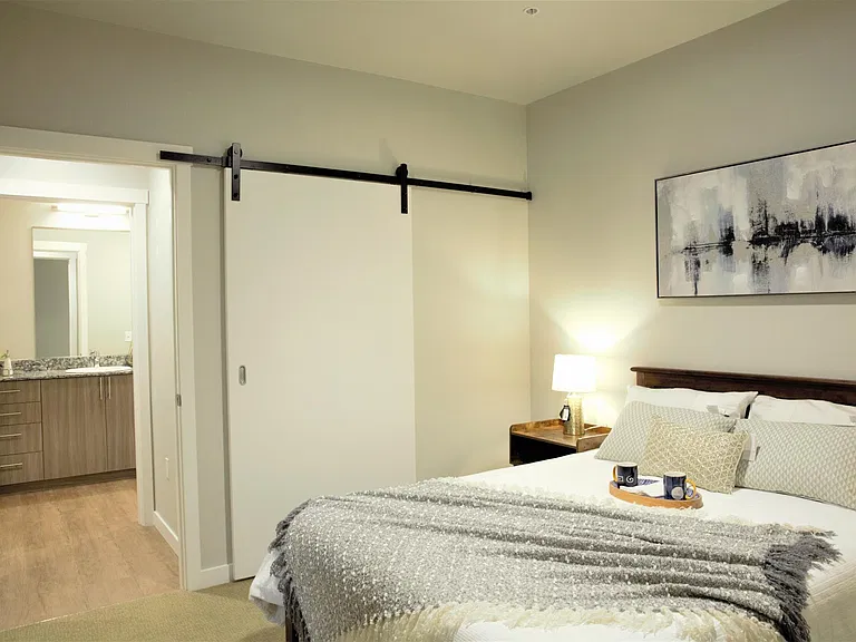 Bedroom next to bath