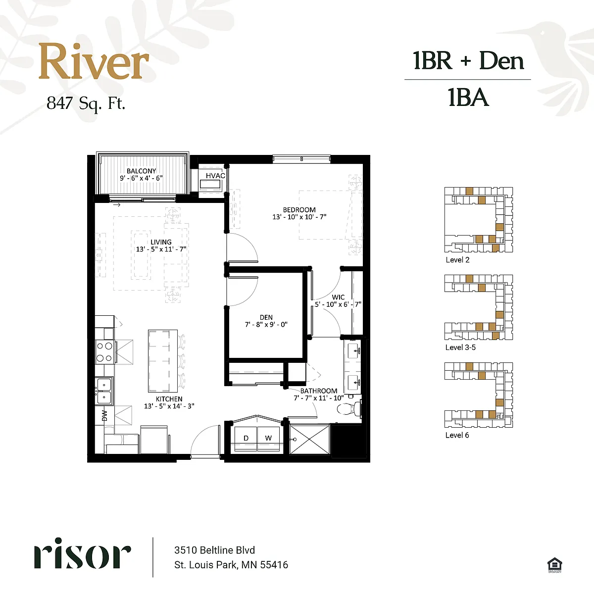 Floor plan River
