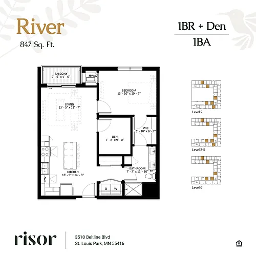 Floor plan River