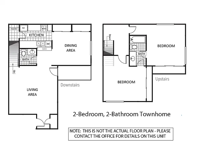 Floor plan 2BdTwnhse