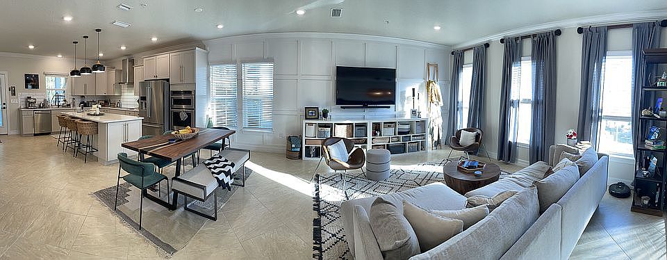 Main living/dining/kitchen